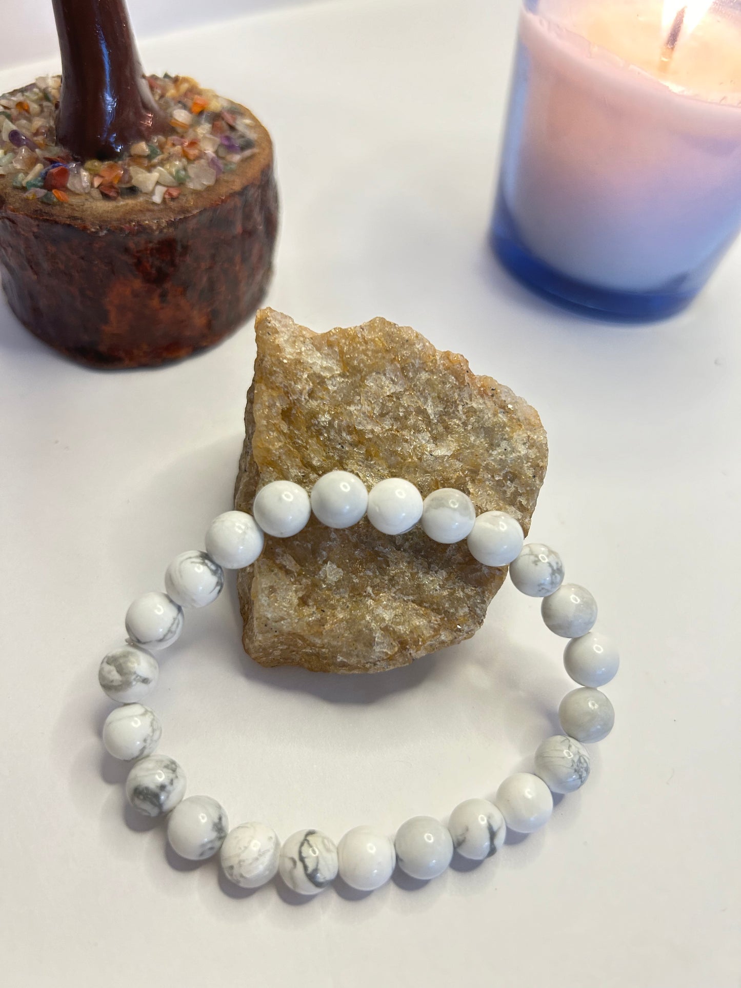 Howlite Crystal Bracelet