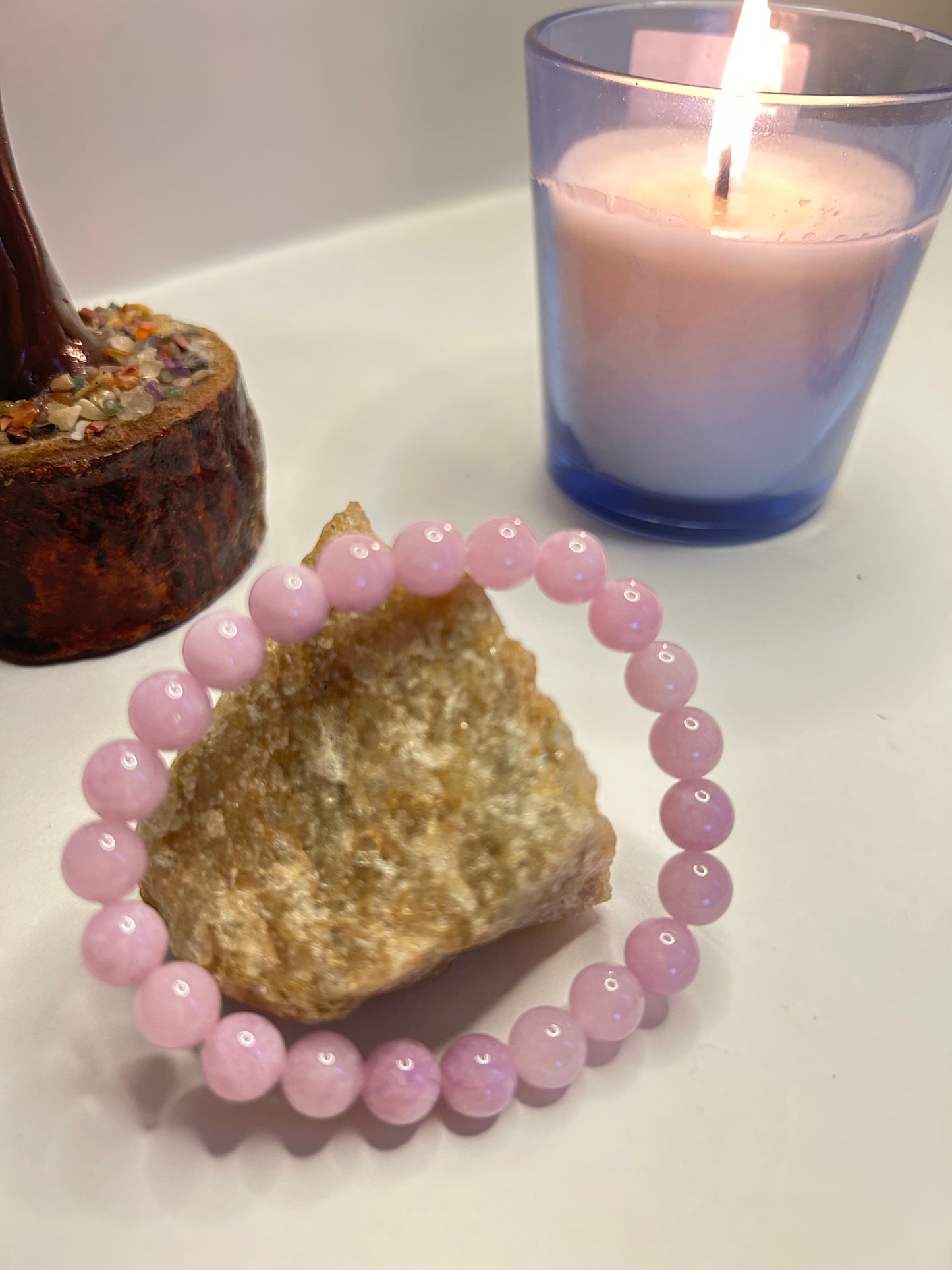 Kunzite Crystal Bracelet