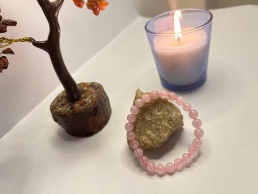 Rose Quartz Crystal Bracelet