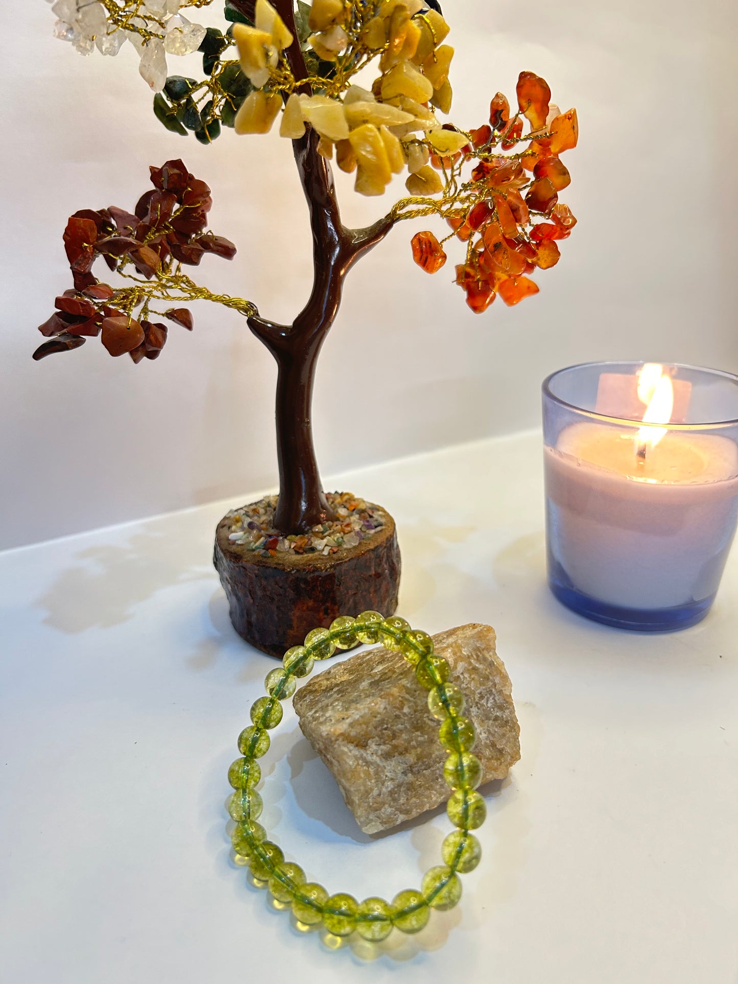 Peridot Crystal Bracelet