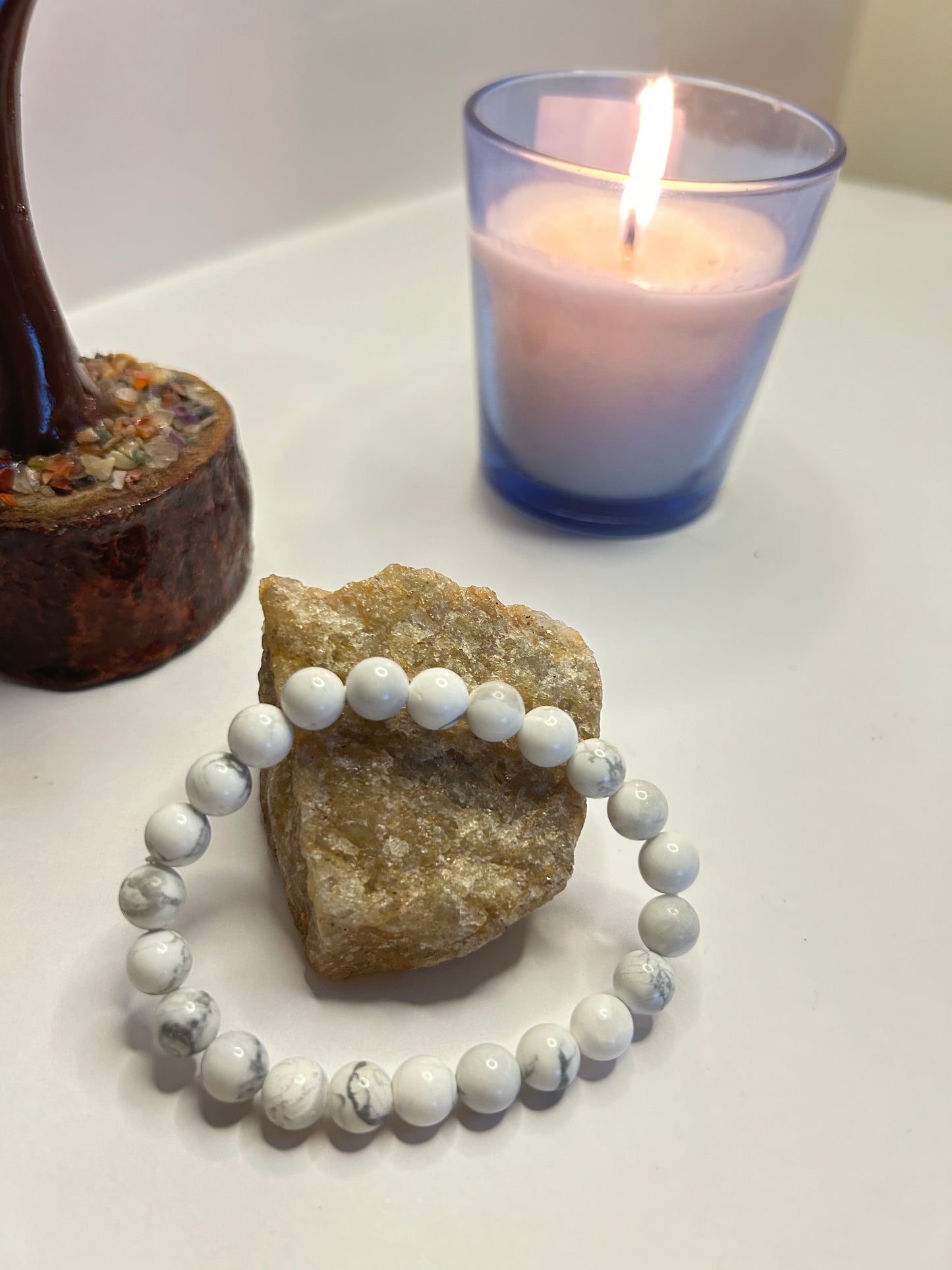 Howlite Crystal Bracelet