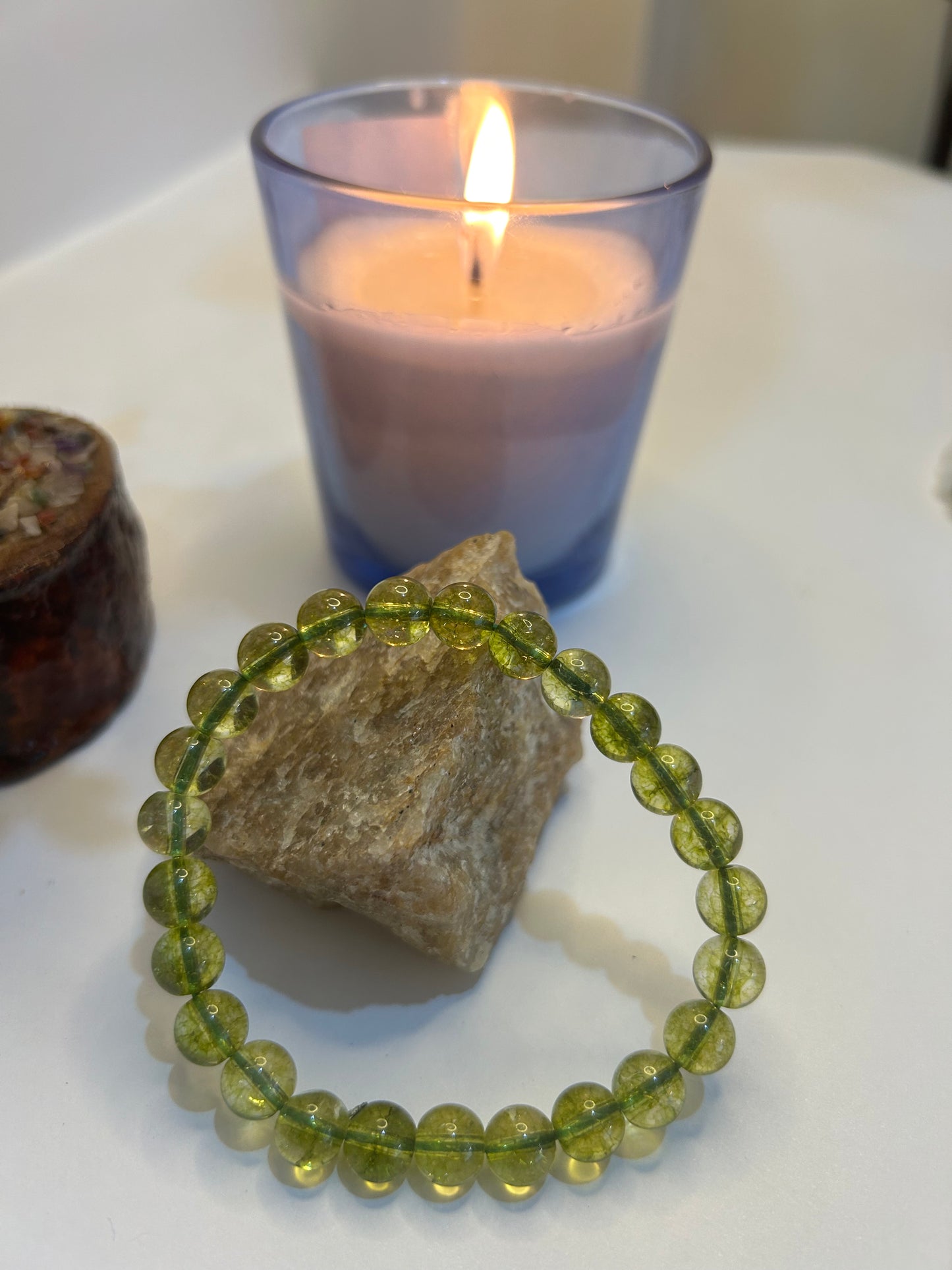 Peridot Crystal Bracelet