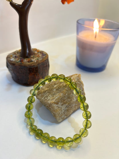 Peridot Crystal Bracelet