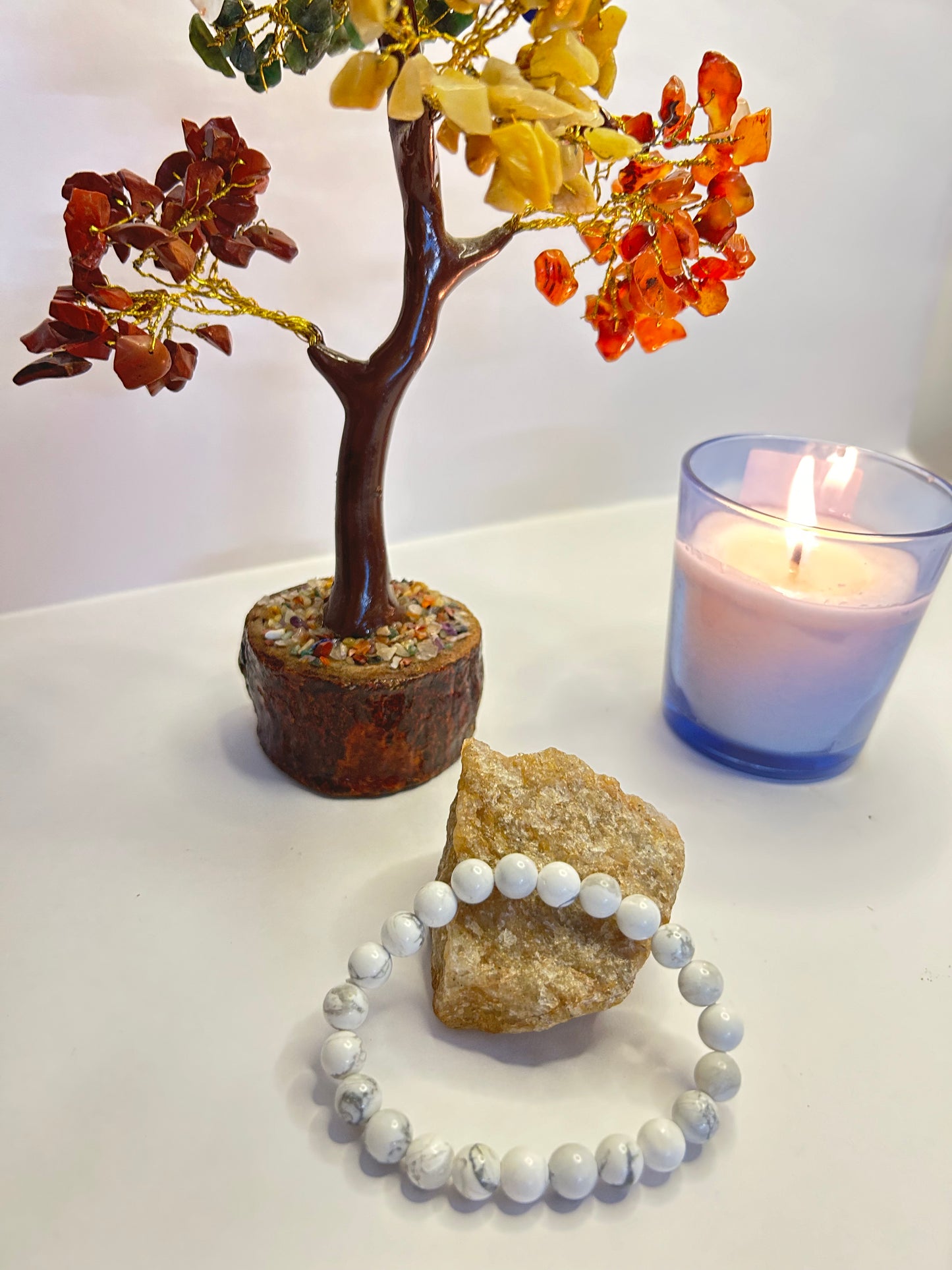 Howlite Crystal Bracelet